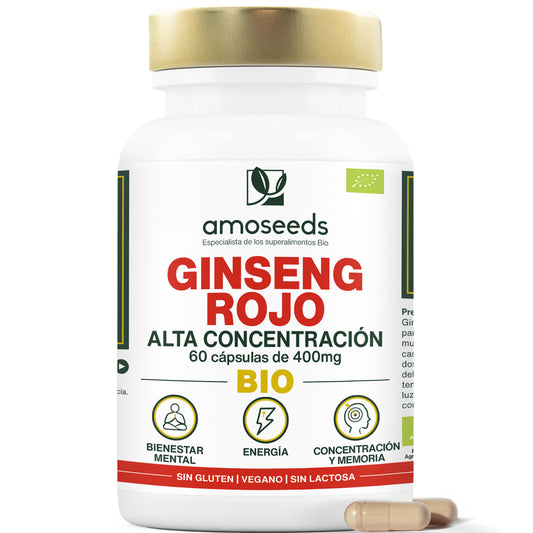 Ginseng Rojo Bio, Alta Concentración | 60 Cápsulas_0