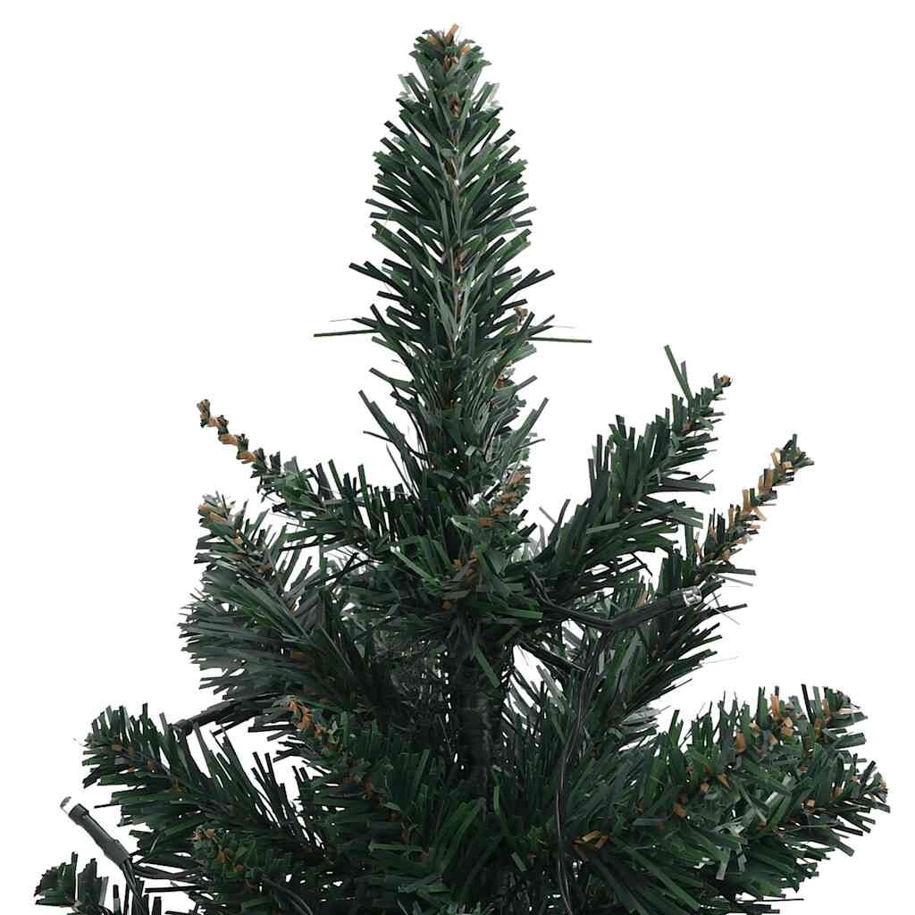 Vidaxl Árbol De Navidad Preiluminado Con Luces Y Soporte Verde 60 Cm_3
