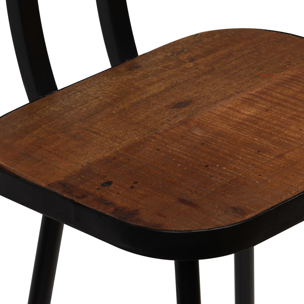 Taburetes De Cocina 4 Unidades Madera Maciza Reciclada_3