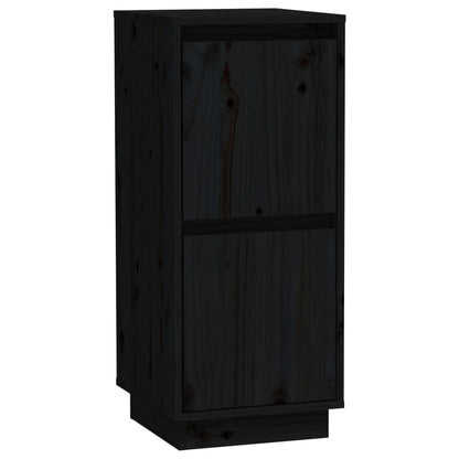 Aparador De Madera Maciza De Pino Negro 31,5x34x75 Cm / Vetonek_2