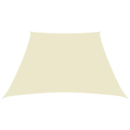 Vidaxl Toldo De Vela Trapezoidal De Tela Oxford Color Crema 3/4x3 M_1