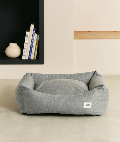 Cafide Cama De Material Reciclado Para Perro Con Tejido Basic Gris. Modelo Snozy.