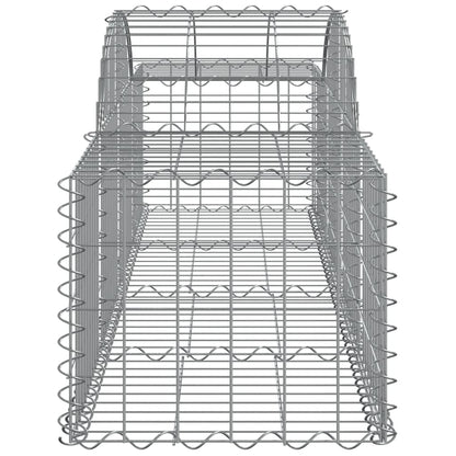 Cestas De Gaviones 12 Uds Forma De Arco Hierro 200x50x40/60 Cm_4