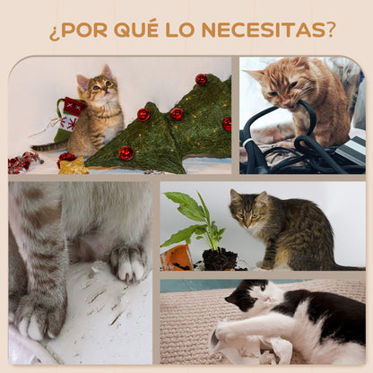 Pawhut Juego De Estanterías Para Gatos De 4 Piezas Beige_5