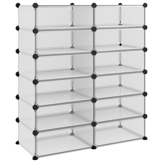 Zapatero Pp Transparente 94,5x36,5x106 Cm / Vetonek_0