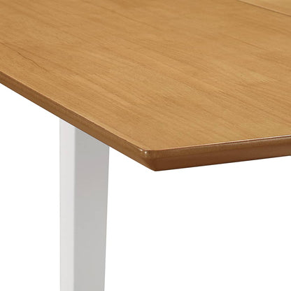 Mesa De Comedor Extensible Mdf Blanca (80-120)x80x74 Cm_3