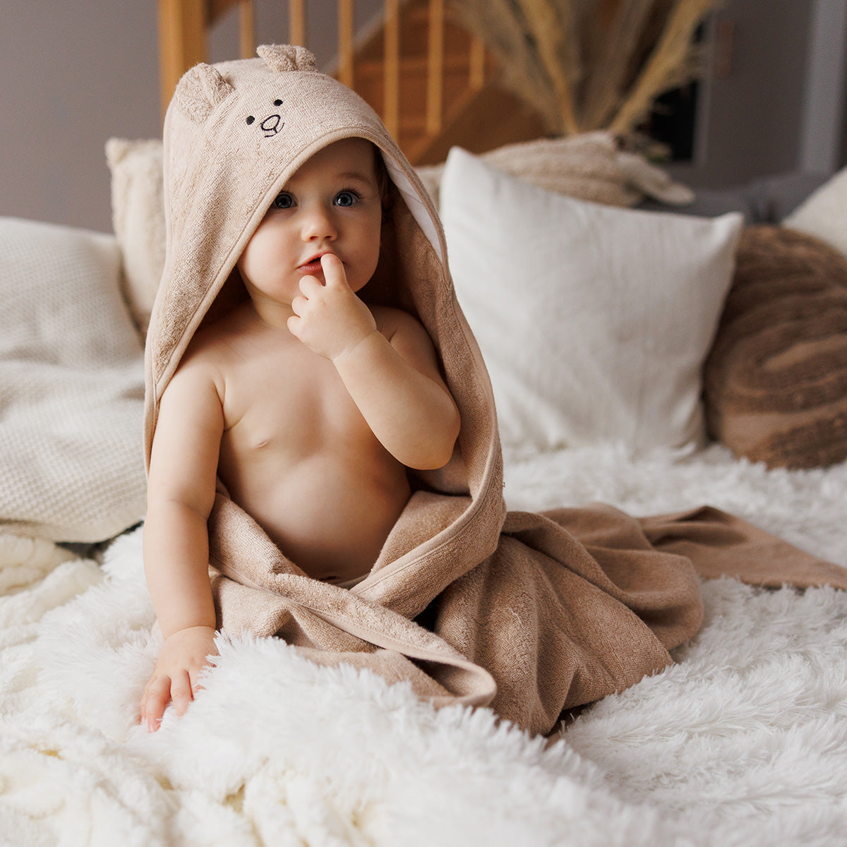 Capa De Baño Bamboo Xl Para Bebés Conejito Canela_2