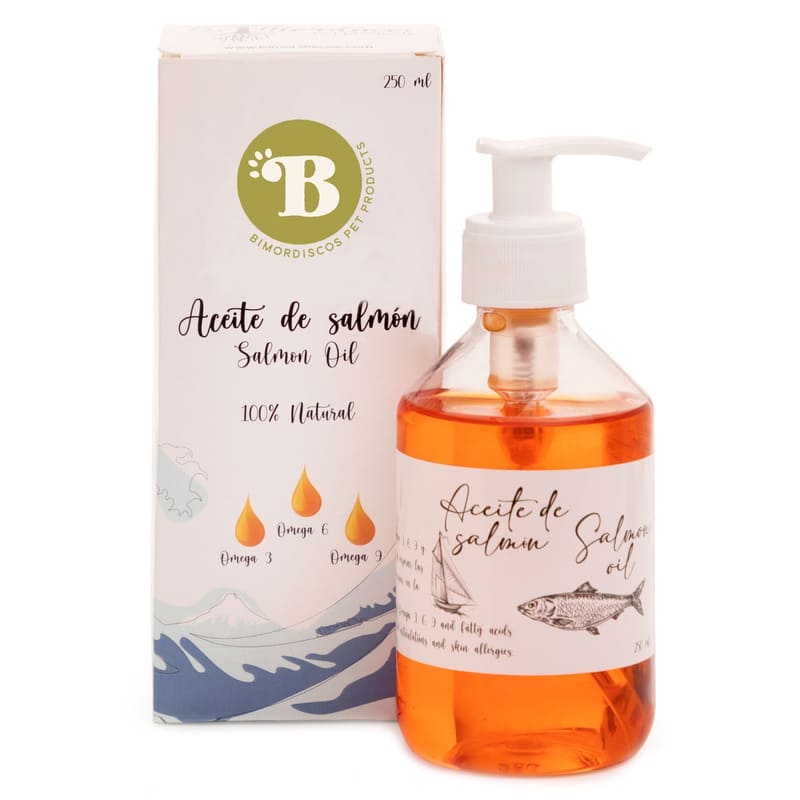 Bimordiscos Suplemento Aceite De Salmón Para Perros Y Gatos · 250ml._1