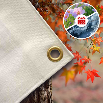 Lona Impermeable 10x12m (120m²), 280 G/m², Lona Protectora Blanca