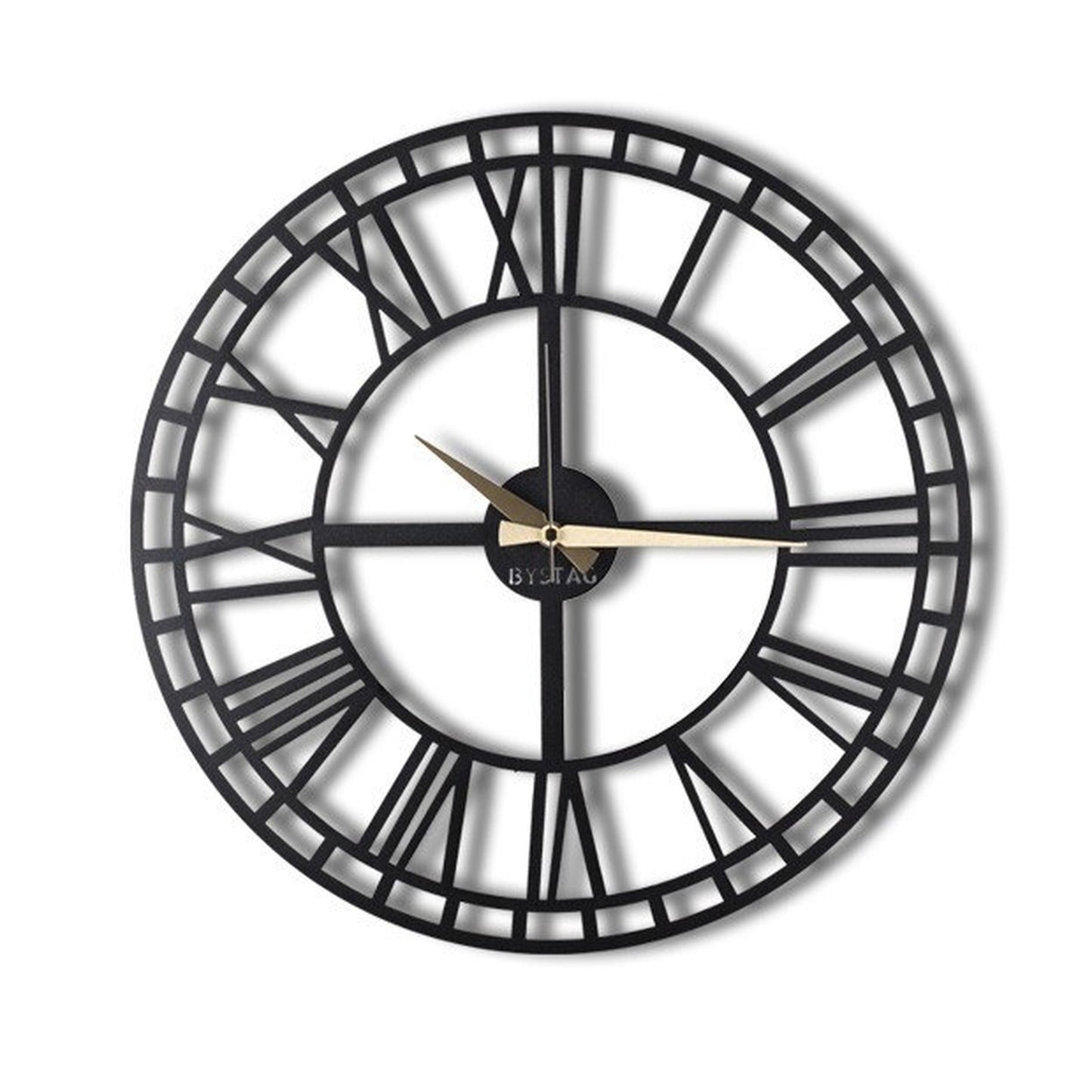 Reloj De Pared Metal Números Romanos 70x70