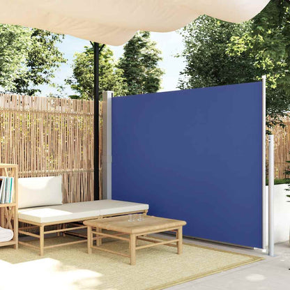 Vidaxl Toldo Lateral Retráctil De Jardín Azul 170x300 Cm_1
