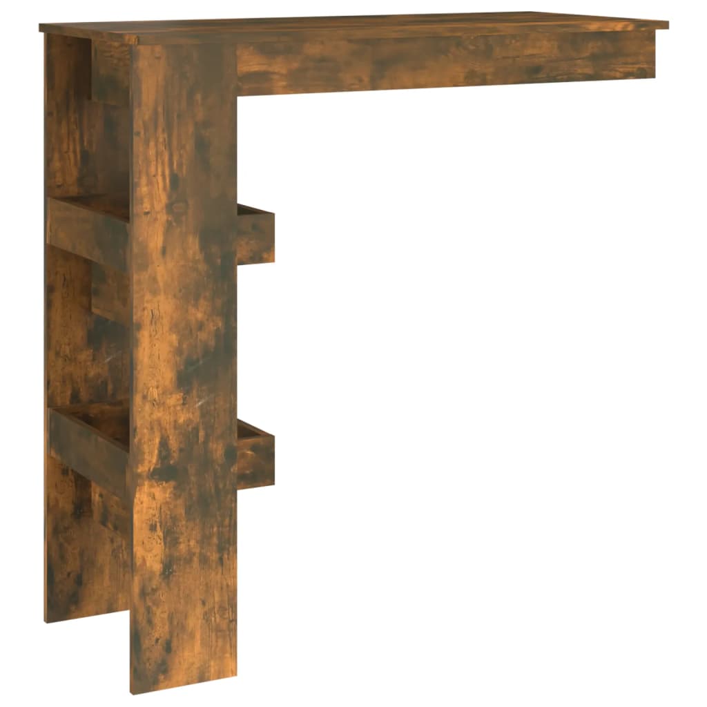 Mesa De Bar De Pared Contrachapada Roble Ahumado 102x45x103,5cm_3