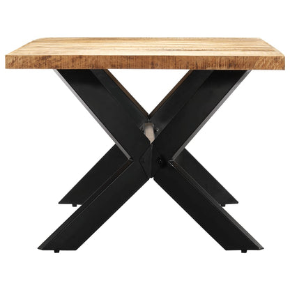 Mesa De Comedor De Madera Maciza De Mango 200x100x75 Cm_1