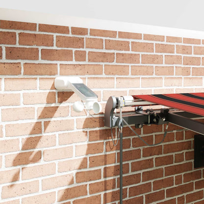 Toldo Retráctil Naranja Y Marrón 450 X 350 Cm Poliéster_3