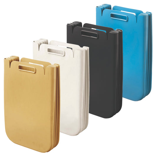 Set De 4x Contenedor Multiusos Plegable 25 Litros C/uno (100l Totales), En Plástico Reciclado, 45x30 Cms, En Color_0