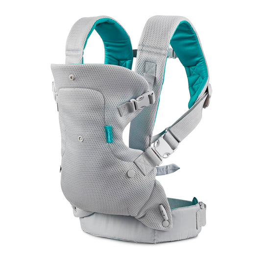 Infantino Mochila Portabebé Flip Convertible 4-en-1, Ergonómica Y Cómoda, Para Bebés De 3,6 A 14,5 Kg, Antracita_0