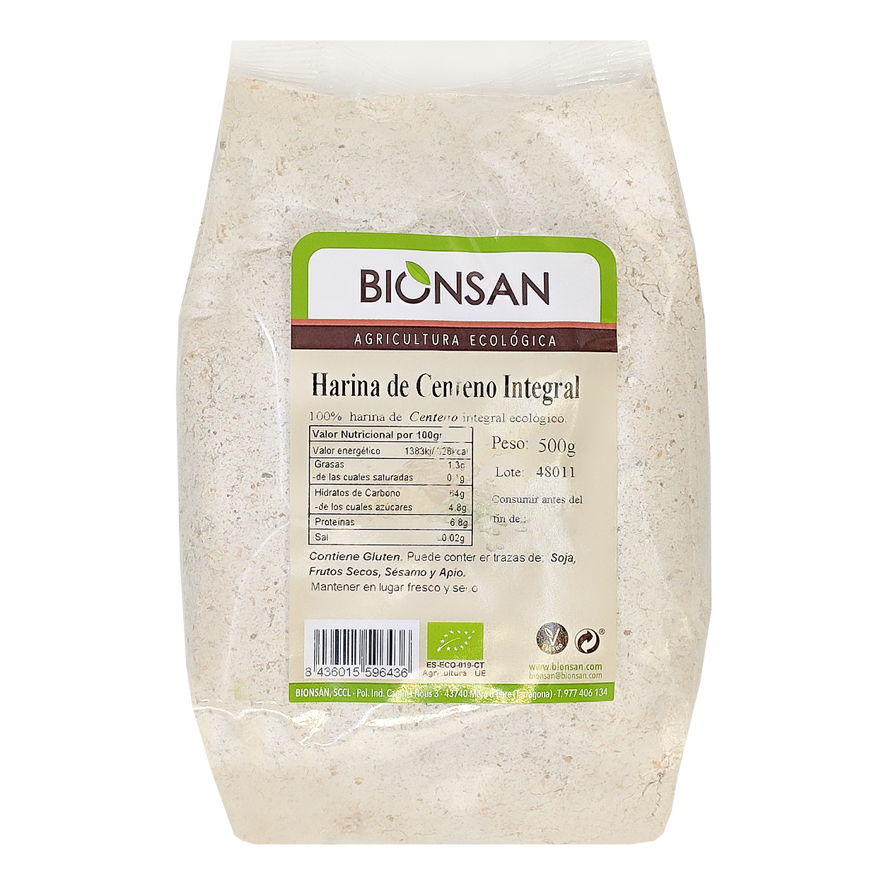 Harina De Centeno Integral Eco Bionsan 500gr_0