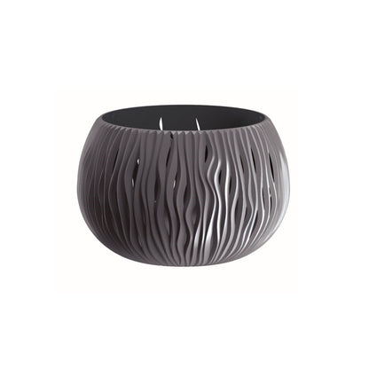 Prosperplast Bowl Sandy De Plástico Con Depósito En Color Antracita, 11 (alto) X 14,4 (ancho) X 14,4 (profundo) Cms_0