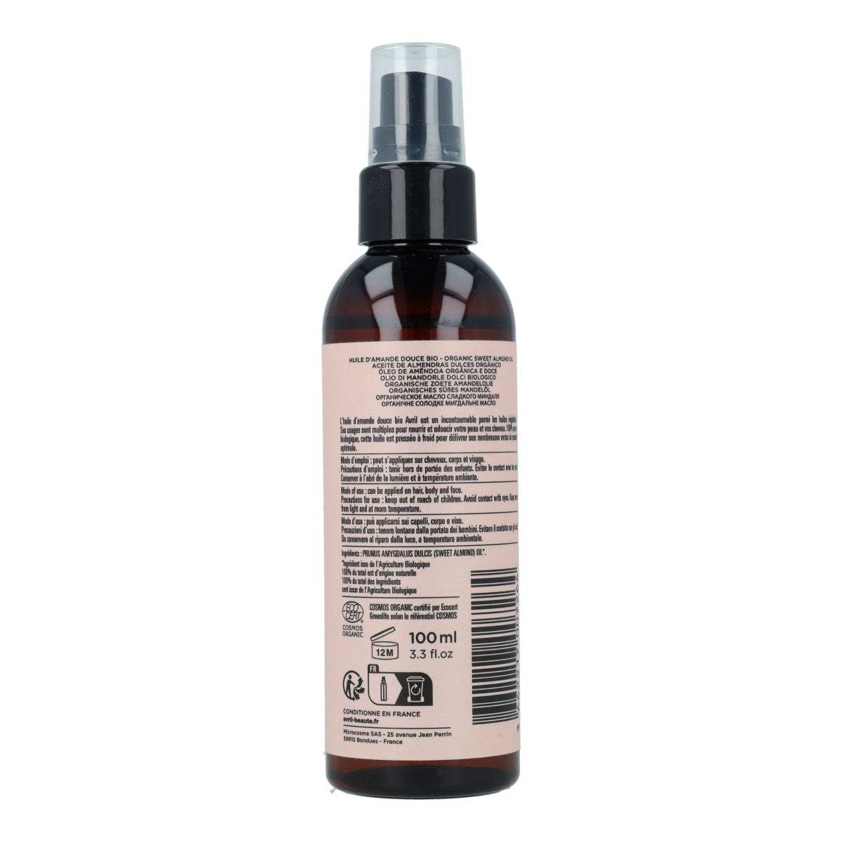 Aceite vegetal para piel, uñas y cabello 100 ml Almendras
