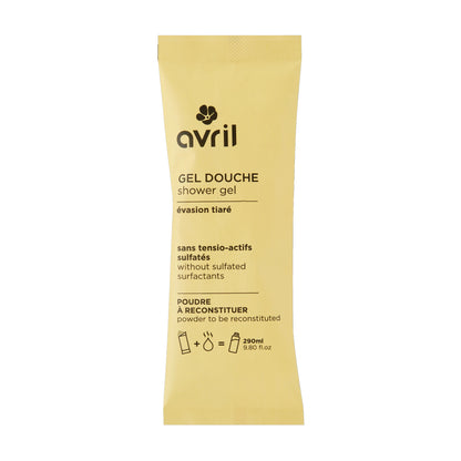 Gel de ducha en polvo para reconstituir Flor de Tiaré Avril 30g