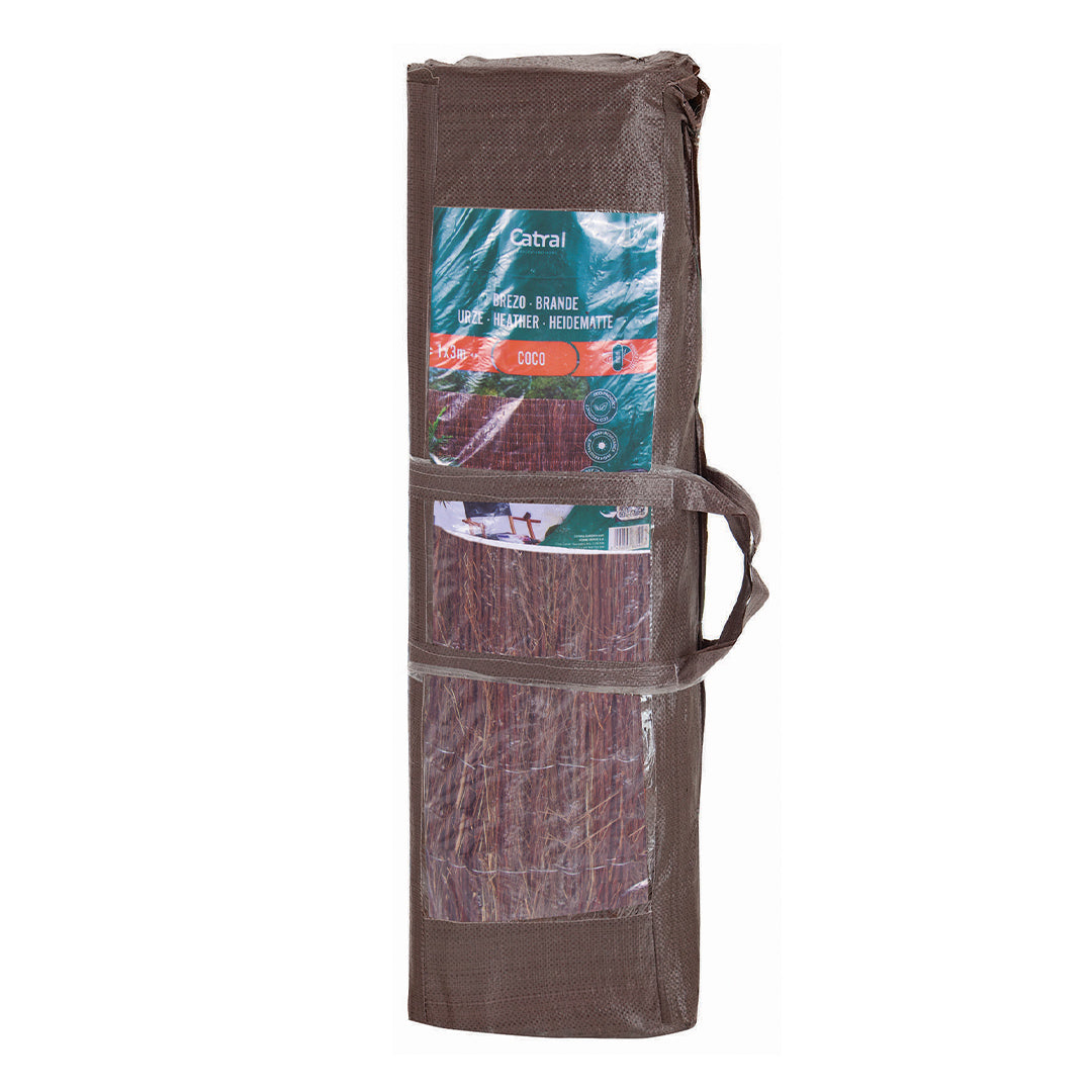 Cerramiento De Brezo Y Coco: Natural Y Resistente - 1x3 M - Multicolor_0