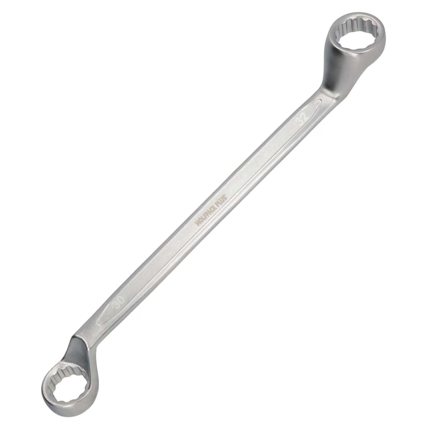 Llave Estrella Acodada Plus Acero Cromo Vanadio 30x32 Din 838. Llave Doble Boca Acodada, Llave Fija Estrella Acodada