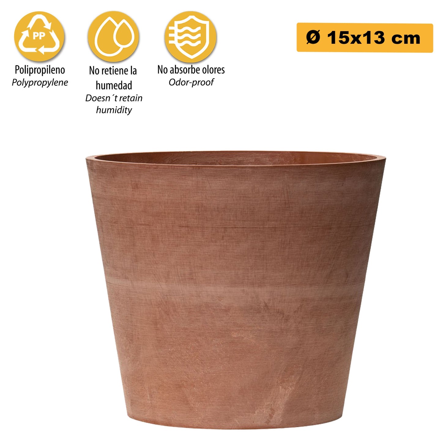 Maceta Tipo Cono Truncado Ø 15 Cm_2
