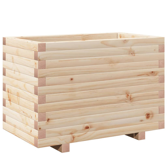 Jardinera Madera Maciza De Pino 70x40x49,5 Cm_0