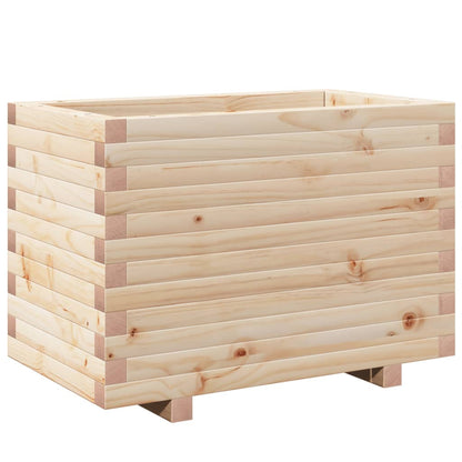 Jardinera Madera Maciza De Pino 70x40x49,5 Cm_0