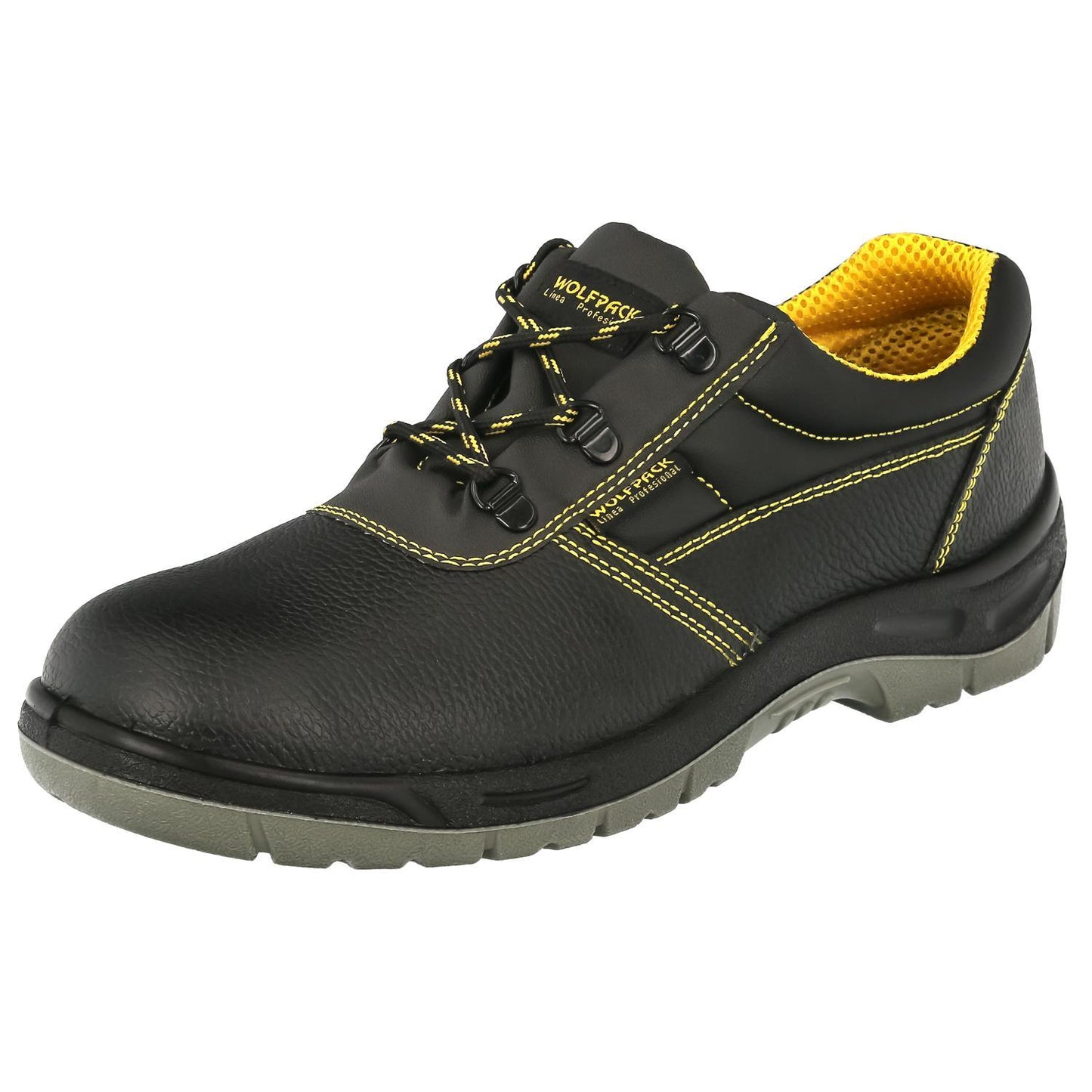 Zapatos Seguridad S3 Piel Negra Wolfpack  Nº 48 Vestuario Laboral,calzado Seguridad, Botas Trabajo. (par)_1
