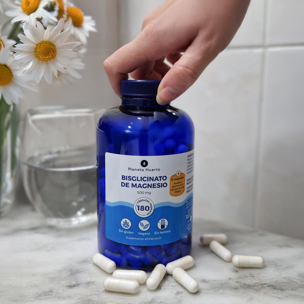 Bisglicinato de Magnesio 500 mg Planeta Huerto 180 cápsulas