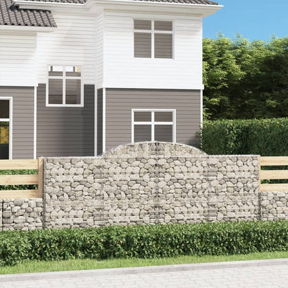 Cestas De Gaviones 9 Uds Forma De Arco Hierro 300x30x120/140 Cm_1