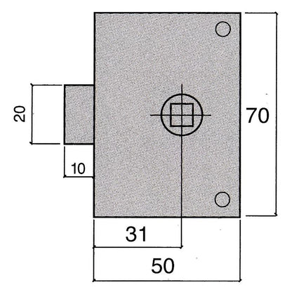 Picaporte Ucem  234-hz/50_1