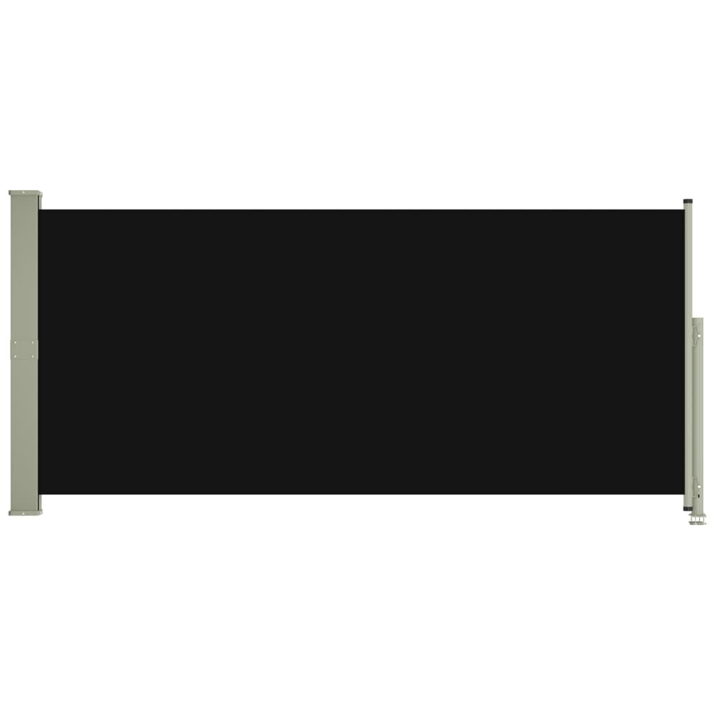 Vidaxl Toldo Lateral Retráctil De Jardín Negro 140x300 Cm_0