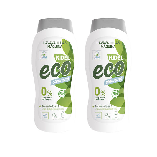 Pack 2x Kidel Lavavajillas Máquina Eco Mimidu 720 ml