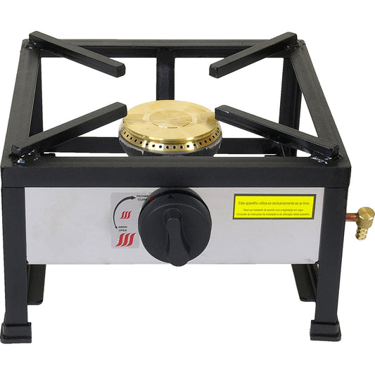 Cocina Portátil A Gas - 1 Fuego - Ø 100 Mm - 30x30 Cm_0
