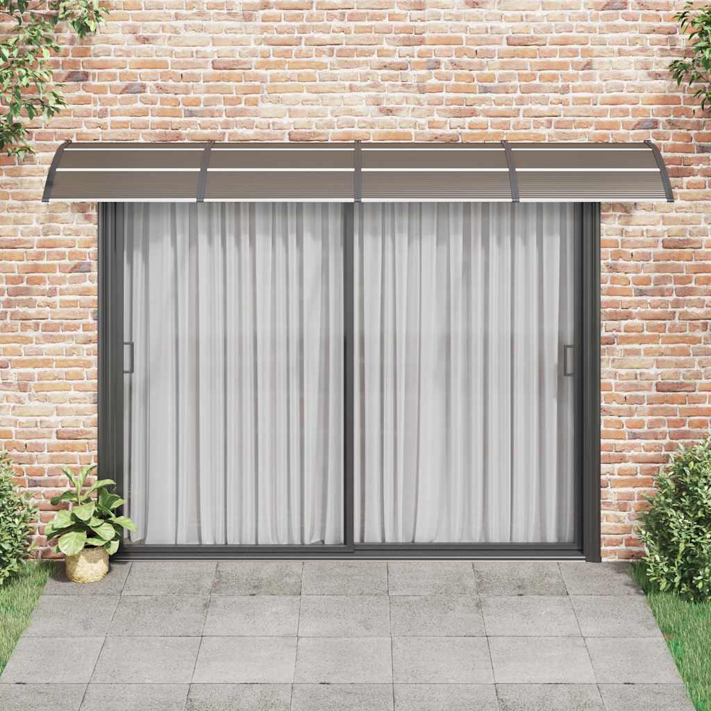 Marquesina Para Puerta De Policarbonato Negra, 350 X 100 Cm_2
