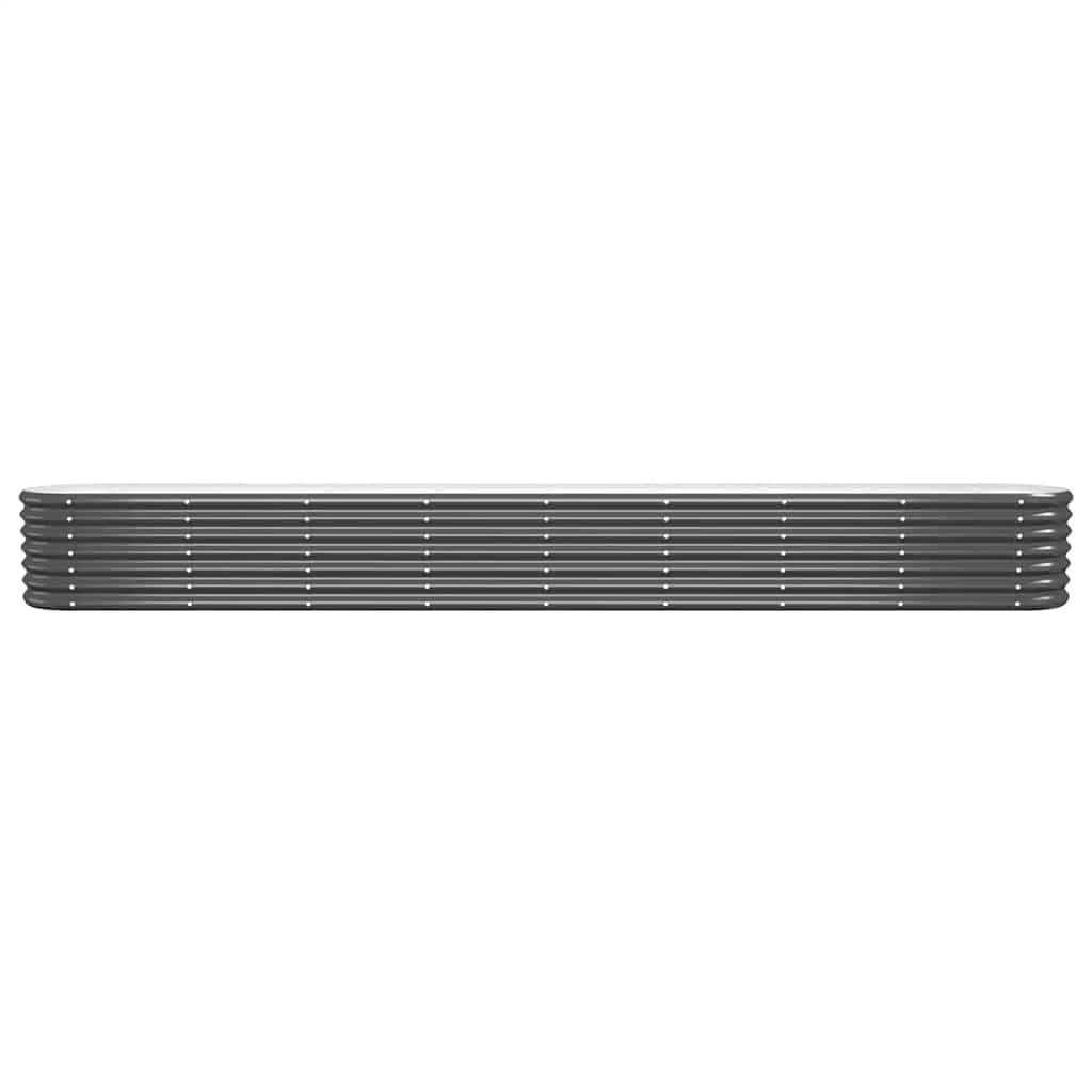 Jardinera Arriate Acero Galvanizado Antracita 332x40x36 Cm_2