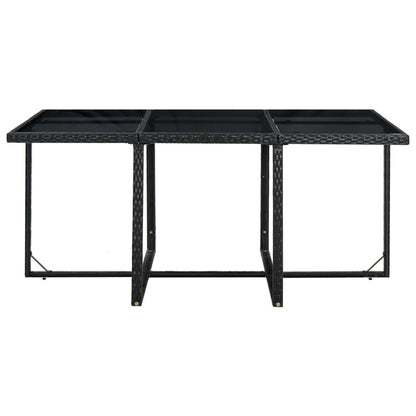Vidaxl Set Comedor De Jardín 11 Piezas Y Cojines Ratán Sintético Negro_5