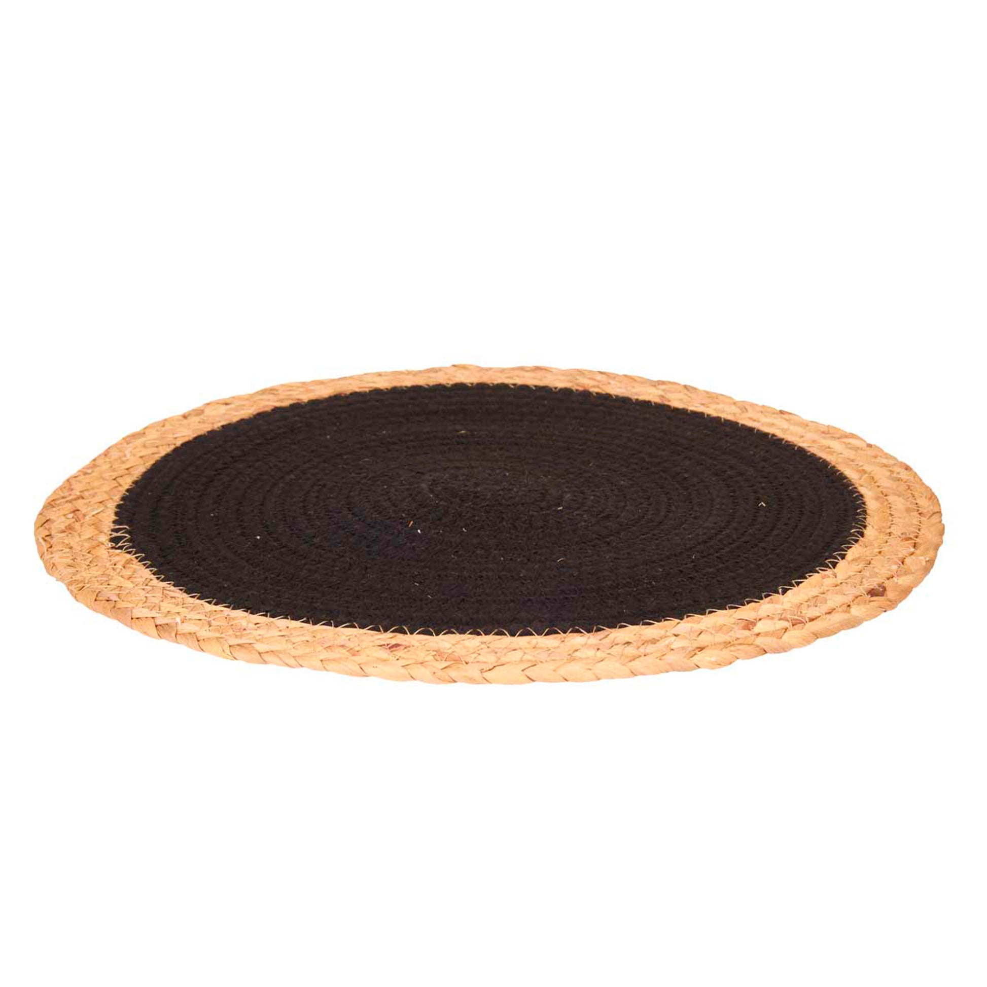 Salvamantel Esparto Espiral Tela Negro 3 Colección Kinvara_0