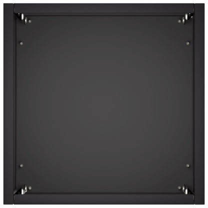 Macetero De Jardín Negro 20 X 20 X 50 Cm Acero Laminado En Frío_3