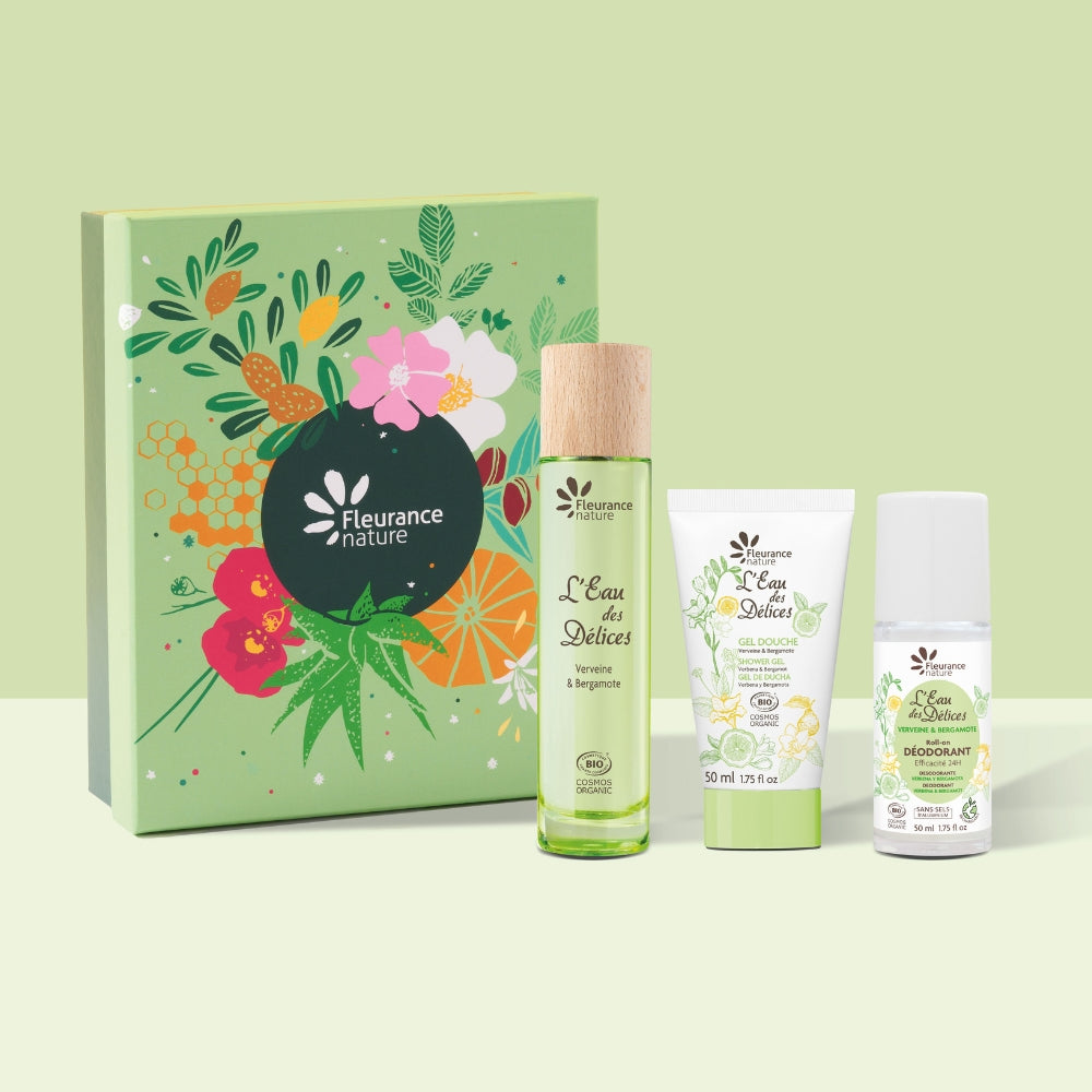 Cofre Eau Des Délices Verbena & Bergamota (perfume 50ml - Gel 50ml - Desodorante 50ml) - Día de la Madre_0