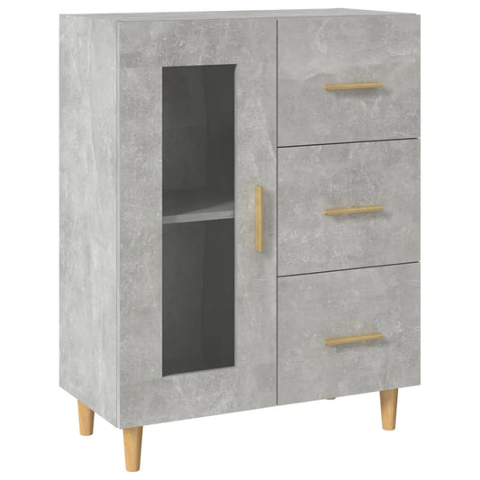 Aparador De Madera De Ingeniería Gris Hormigón 69,5x34x90 Cm / Vetonek_0