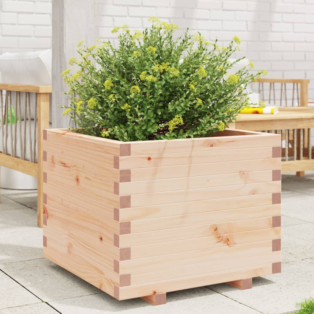 Jardinera Madera Maciza De Pino 60x60x49,5 Cm_1