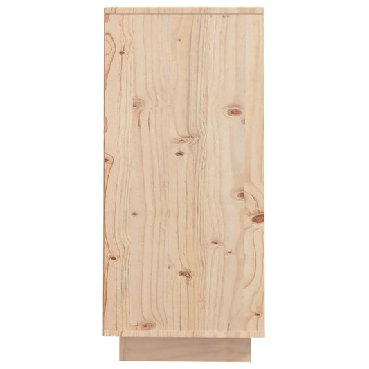 Aparador De Madera Maciza De Pino 60x34x75 Cm / Vetonek_0