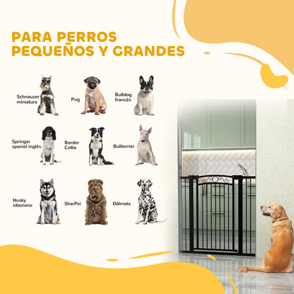 Pawhut Barrera Para Perros Con Cierre Automático_3