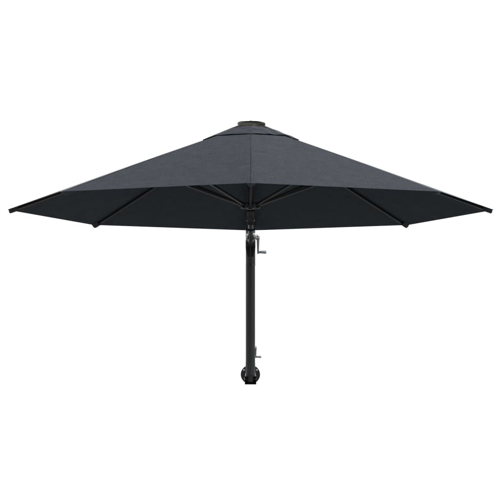 Vidaxl Sombrilla De Pared Con Barra De Metal Antracita 300 Cm_3