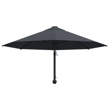 Vidaxl Sombrilla De Pared Con Barra De Metal Antracita 300 Cm_3
