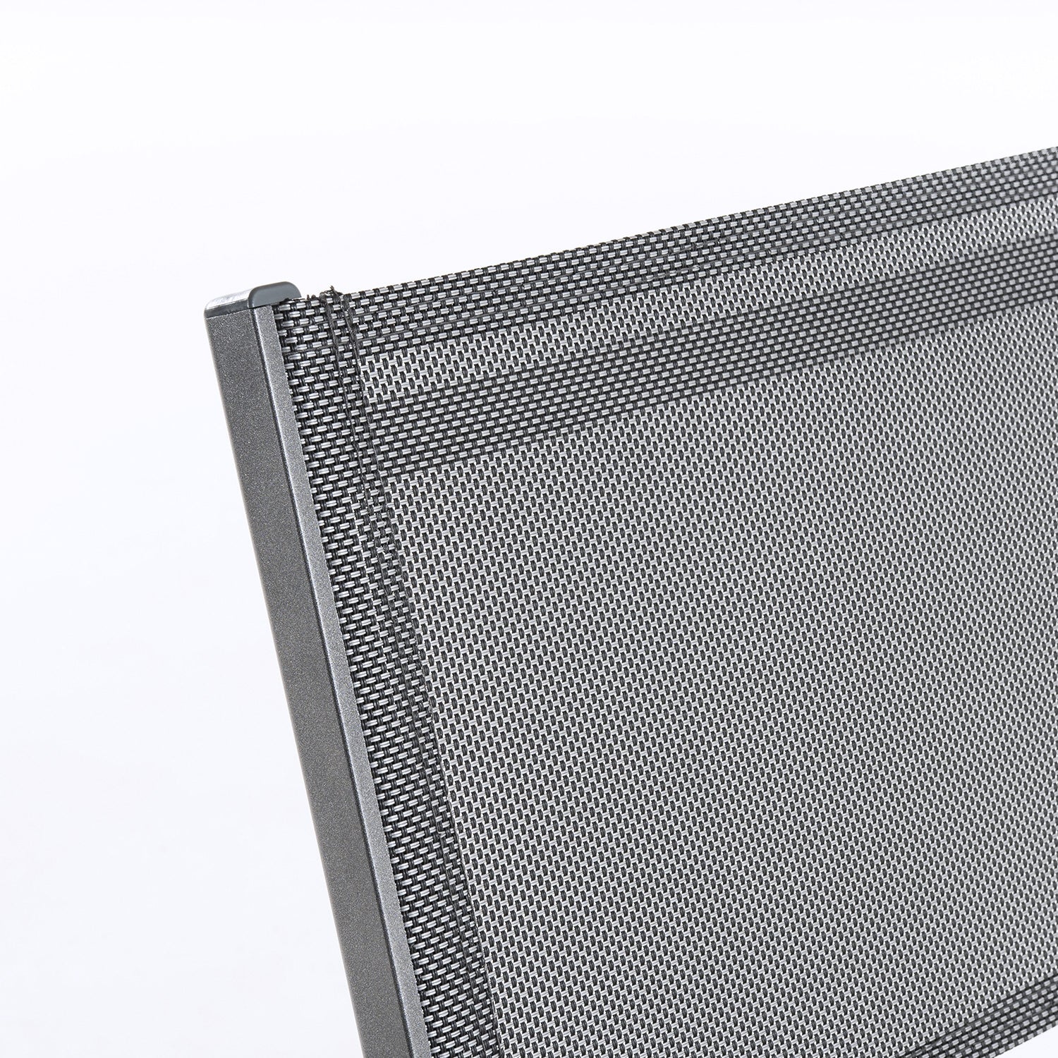 Silla De Exterior Plegable, Tamaño: 48x48x84 Cm, Aluminio Doble Reforzado Color Antracita, Textilene Color Plata Y Negro_4