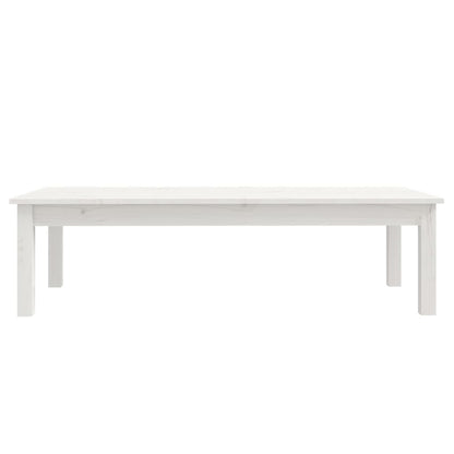 Mesa De Centro De Madera Maciza De Pino Blanco 110x50x30 Cm_1